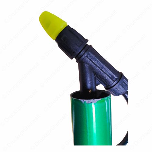 KWT500 Teleskoplanze B-Ware – ausziehbare Sprühlanze bis 5 Meter mit Kegelstrahldüse, Flachstrahldüsen-Set und Spiralschlauch, leichte Gebrauchsspuren