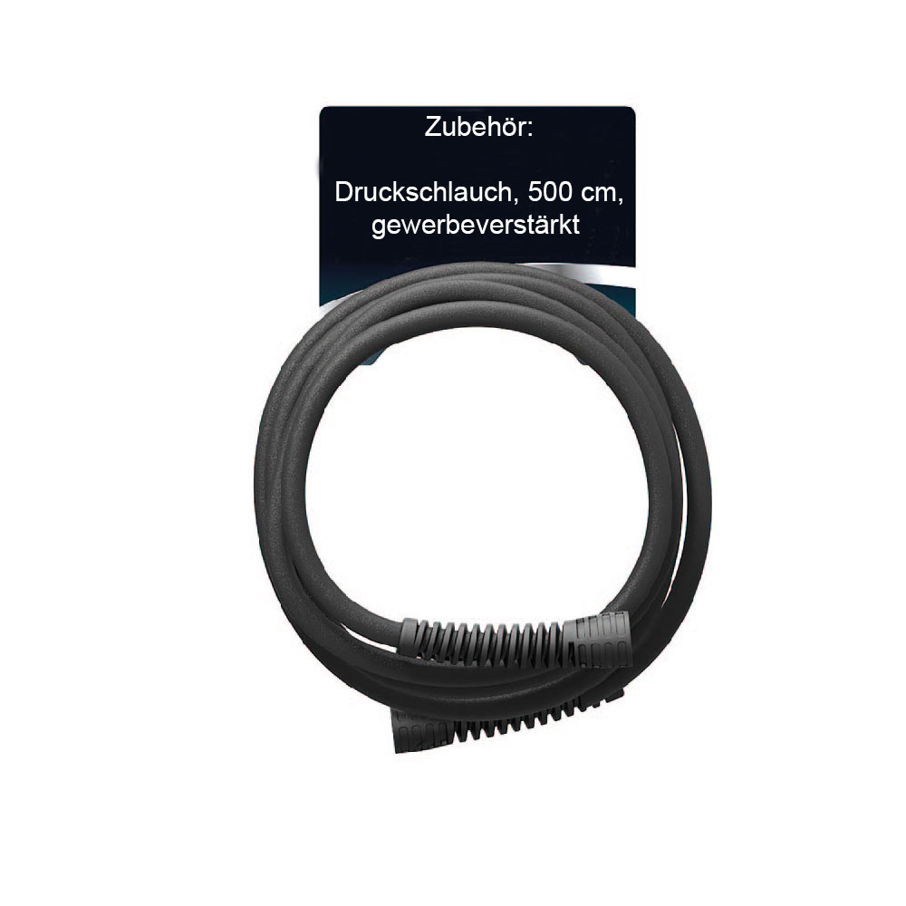 5 Meter langer, gewerbeverstärkter Druckschlauch als optionales Zubehör für Drucksprüher ab 5 Liter, robust und flexibel