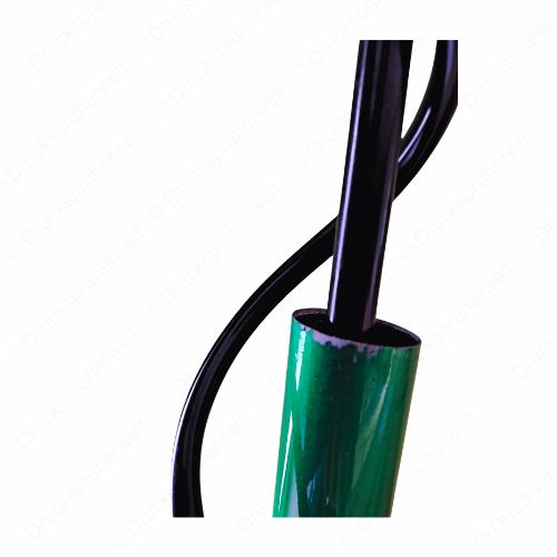 KWT500 Teleskoplanze B-Ware – ausziehbare Sprühlanze bis 5 Meter mit Kegelstrahldüse, Flachstrahldüsen-Set und Spiralschlauch, leichte Gebrauchsspuren