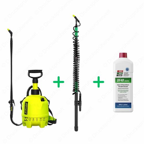B040 Drucksprüher Profidachclean Spar Bundle mit 5m Lanze