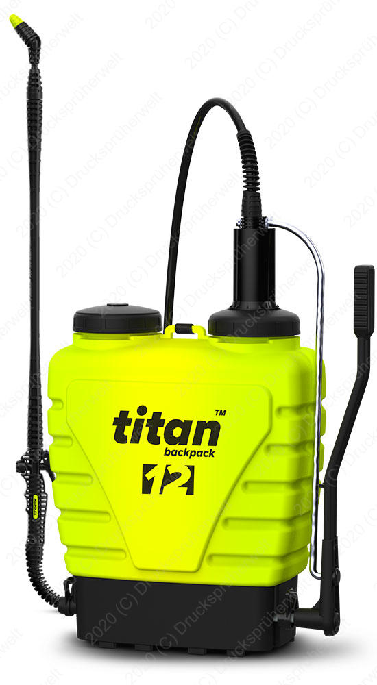 Ti12V Rückensprüher mit 12 L Tank, Edelstahllanze, Viton-Dichtungen