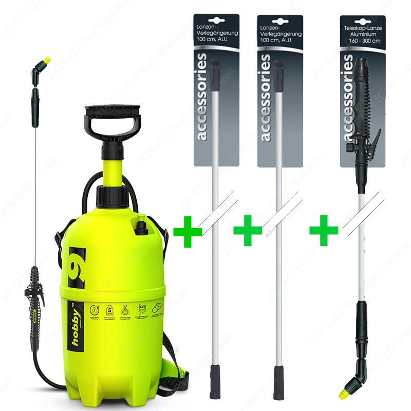 bundle-h9 P9 Drucksprüher mit 5 m Lanzen (Kombi)