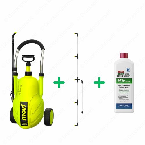 B039_DF40_Profidachclean_MX18_Drucksprueher_5erFlaechensprueharm B039 Drucksprüher Profidachclean Spar Bundle mit 3 strahligen Flaechensprueharm + Profidachclean