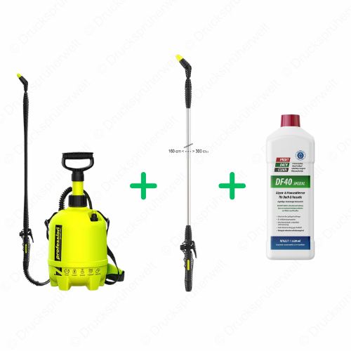 B012 Drucksprüher Profidachclean Spar Bundle mit 3m Lanze + Profidachclean